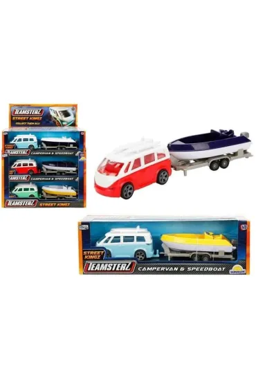 Autko campervan+trailer mix 1:64 HTI