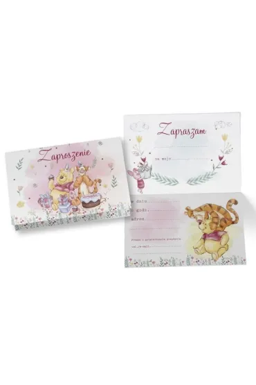Zaproszenie Disney. Kubu� i przyjaciele 5 szt.