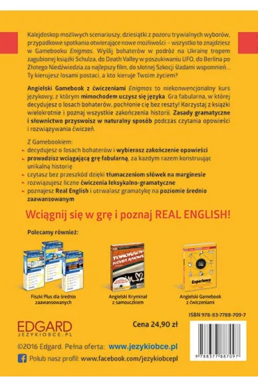 Angielski Gamebook z �wiczeniami Enigmas - Kevin Hadley