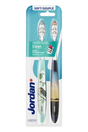 Jordan Individual Clean szczoteczka do z�b�w Mi�kka 2 szt.