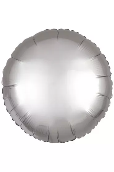 Amscan Balon foliowy Lustre srebrny okr�g�y 43cm