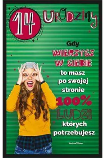 AbCard Kartka okoliczno�ciowa Urodziny 14 U100