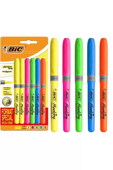 Bic Zakre�lacz highlighter Grip Special Format 6 szt.