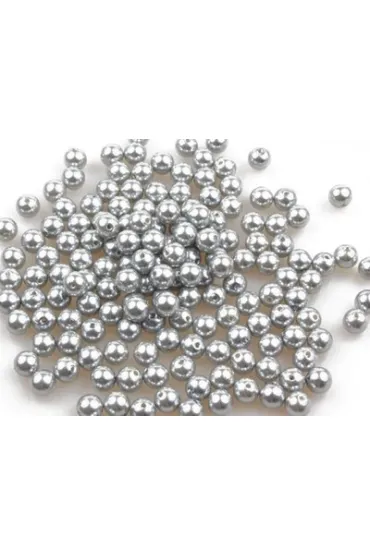 Korale srebrne metalik 8mm