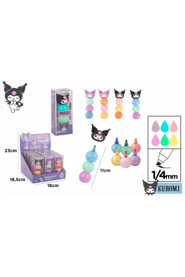Mp Main Paper Zakre�lacz w kulce Kuromi 3 kolory MIX