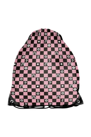 Paso Worek na obuwie Pink w kratk�-r�owa BeUniq BU26SU-712