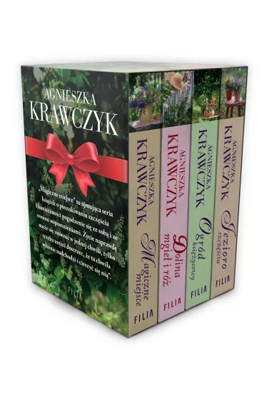 Pakiet Magiczne miejsce. Tomy 1-4: Magiczne miejsce, Dolina mgie� i r�, Ogr�d ksi�ycowy, Jezioro szcz�cia - Agnieszka Krawczyk