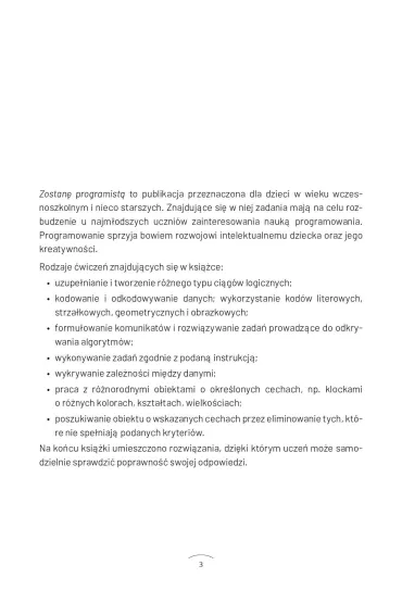 Zostan� programist� pierwsze zadania z kodowania dla uczni�w edukacji wczesnoszkolnej - Ma�gorzata Podle�na