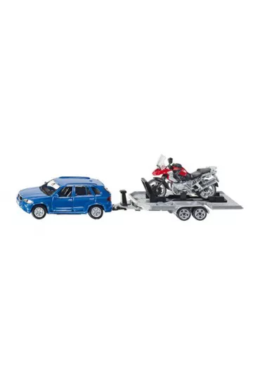 SIKU SUPER SAMOCHOD+PRZYCZEPA Z MOTOREM-SIKU