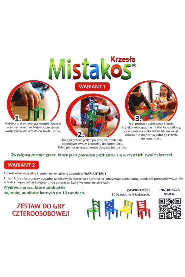 Mistakos. Krzes�a. Wersja 4-osobowa Trefl