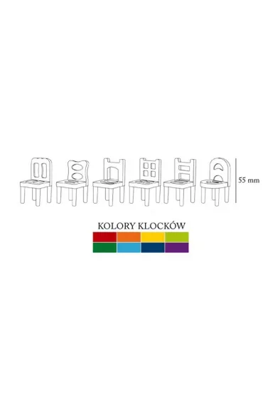 Klocki - puzzle krzese�ka Askato