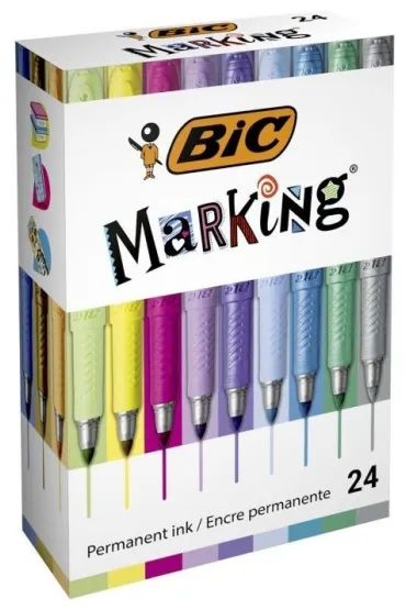 Bic Markery Permamentne Intensity Marking Color 24 kolory