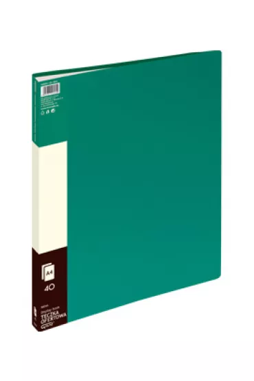Kw Trade Teczka ofertowa zielona 40 koszulek