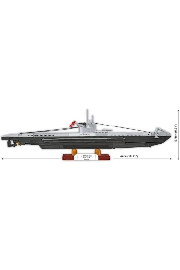 Klocki Historical Collection WWII U-Boot U-52 Type VIIB 474 kl.