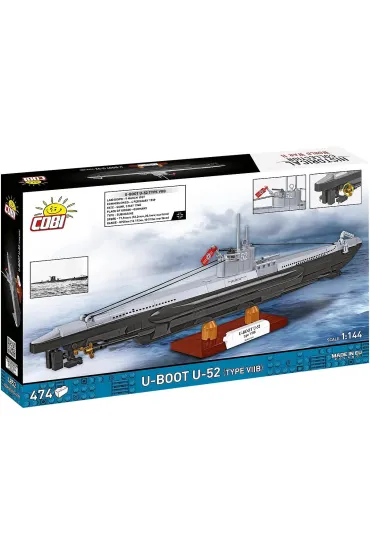 Klocki Historical Collection WWII U-Boot U-52 Type VIIB 474 kl.