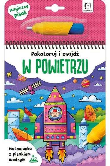 Pokoloruj i znajd� w powietrzu. Malowanka z pisakiem wodnym