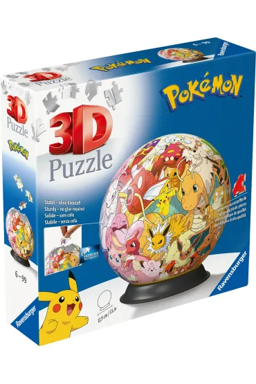 Puzzle Kula 72 el. 3D Pokemon Ravensburger
