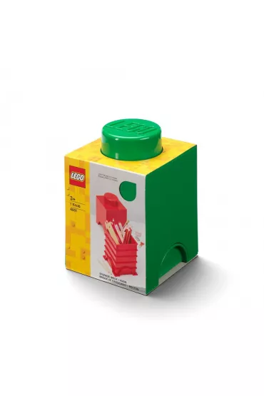 Pojemnik klocek LEGO Brick 1 Zielony