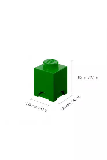 Pojemnik klocek LEGO Brick 1 Zielony
