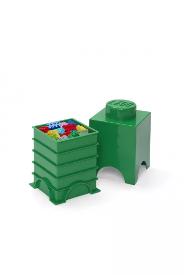 Pojemnik klocek LEGO Brick 1 Zielony