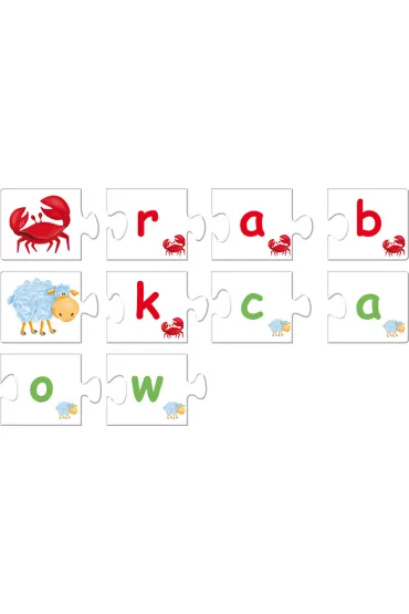 Puzzle Uk�adanka edukacyjna. Literka po literkce Kukuryku