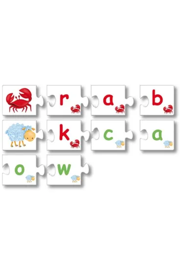 Puzzle Uk�adanka edukacyjna. Literka po literkce Kukuryku