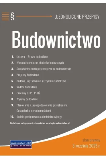 Budownictwo - ujednolicone przepisy
