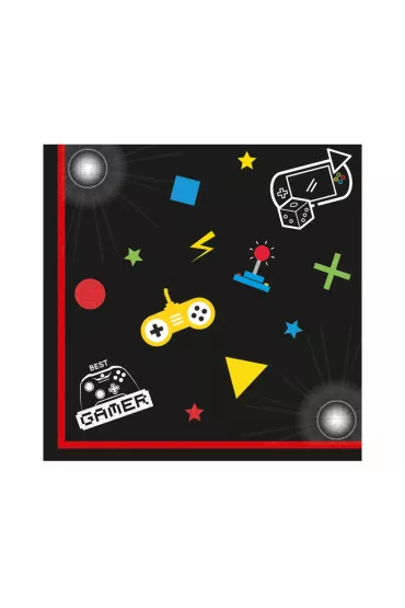 Godan Serwetki papierowe Gaming Party 33x33 cm