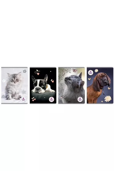 Beniamin Zeszyt A5 The Sweet Pets kratka 80 kartek 5 szt.