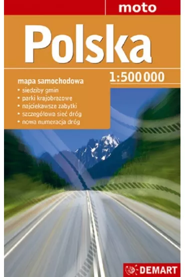 Polska mapa samochodowa 1:500 000