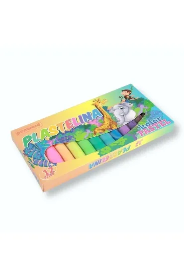 Penword Plastelina 12 kolor�w pastel
