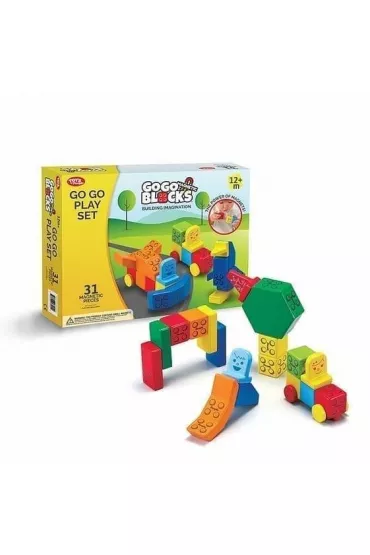 Klocki magnetyczne klasyczne 31el