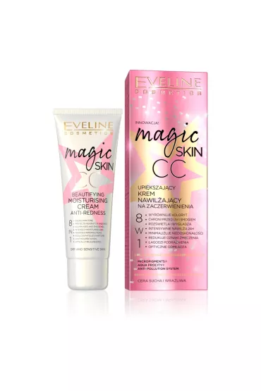 Eveline Cosmetics Magic Skin CC upi�kszaj�cy krem nawil�aj�cy na zaczerwienienia 50 ml