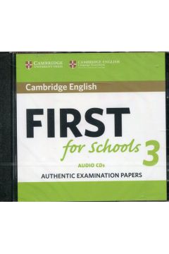 Cambridge English First for Schools 3 Audio CD