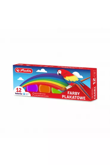 Herlitz Farby plakatowe 12 x 20 ml