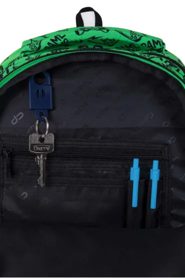Patio Plecak szkolny Coolpack Prime Pro Game Over Gradient Green