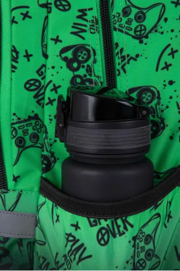 Patio Plecak szkolny Coolpack Prime Pro Game Over Gradient Green