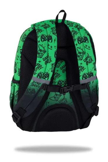 Patio Plecak szkolny Coolpack Prime Pro Game Over Gradient Green