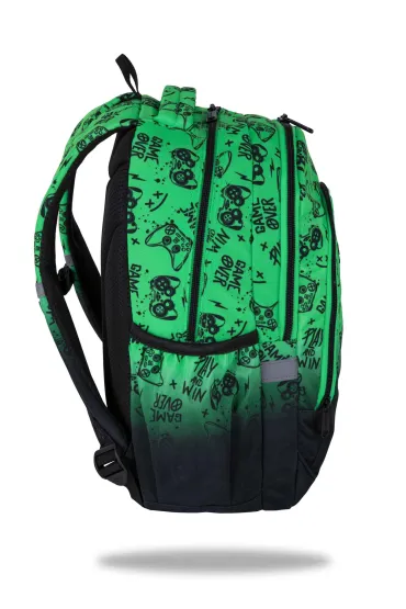Patio Plecak szkolny Coolpack Prime Pro Game Over Gradient Green