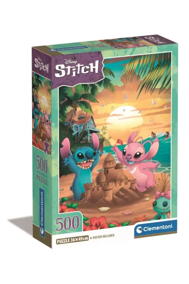 Puzzle 500 el. Compact Stitch&Angel Clementoni