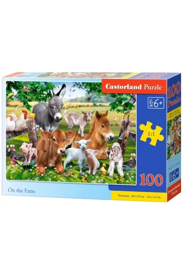 Puzzle 100 el. On the Farm Castorland