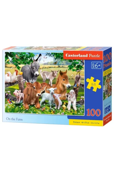 Puzzle 100 el. On the Farm Castorland