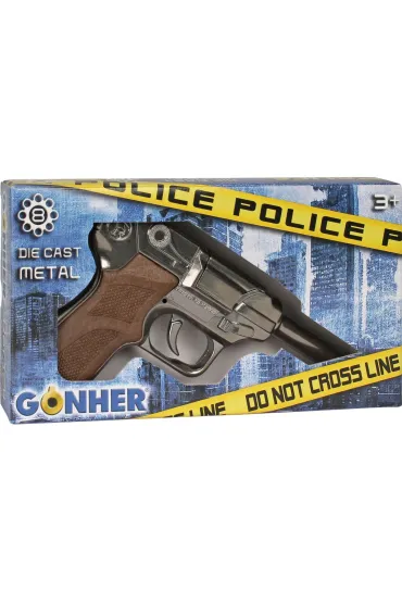 Pistolet metalowy policyjny 8 naboi Pulio