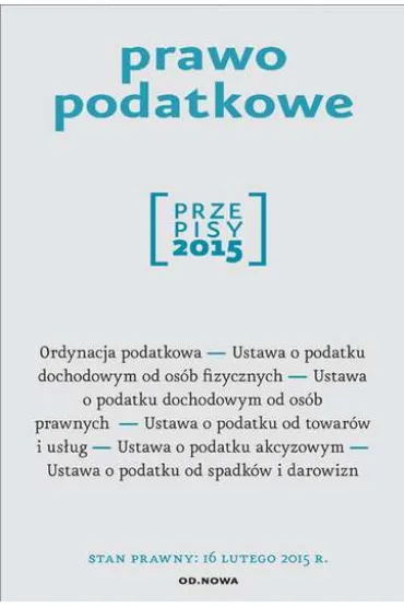 Prawo podatkowe - 01/2015 - Anna Prus