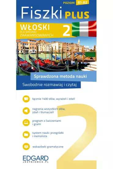Fiszki plus. W�oski dla �rednio zaawansowanych. Poziom B1-B2