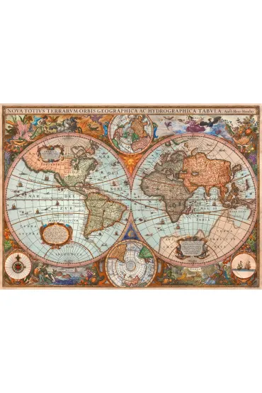 Puzzle 3000 el. Staro�ytna mapa �wiata Schmidt