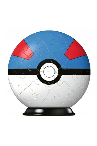 Puzzle 54 el. 3D Kula Pokemon niebieska Ravensburger