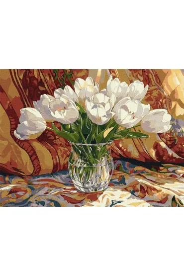 Ideyka Malowanie po numerach - Tulipanowy spok�j 30x40cm
