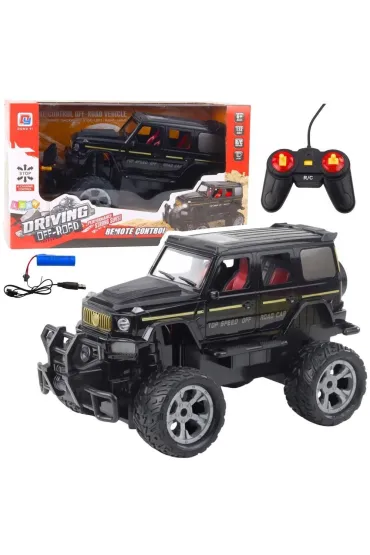 Teren�wka R/C �wiat�o czarna 1:12 LeanToys