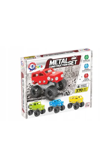 Zestaw metalowy konstruktor 370el Technok